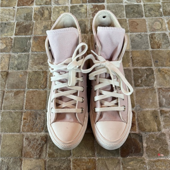 Converse Women's Soft Pink Embroidered crystals High-Tops - Picture 10 of 13